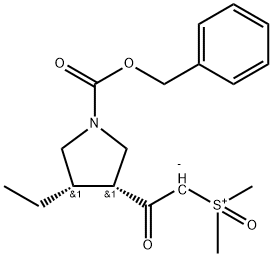 [2-[(3R,4S)-4-乙基-1-[(苯基甲氧基)羰基]-3-吡咯烷基]-2-氧代乙基]二甲基-亞砜?jī)?nèi)鹽